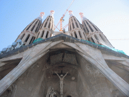 The front of the Sagrada Família church