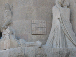 Magic square in the Passion Facade of the Sagrada Família church