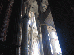 Nave of the Sagrada Família church, under construction