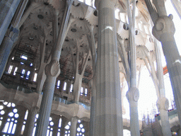 Nave of the Sagrada Família church, under construction