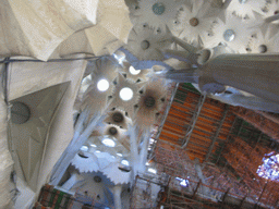 Nave of the Sagrada Família church, under construction