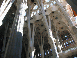 Nave of the Sagrada Família church, under construction