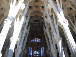 Nave of the Sagrada Família church, under construction