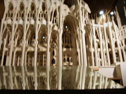 Scale model of the Sagrada Família church, in the Sagrada Família church