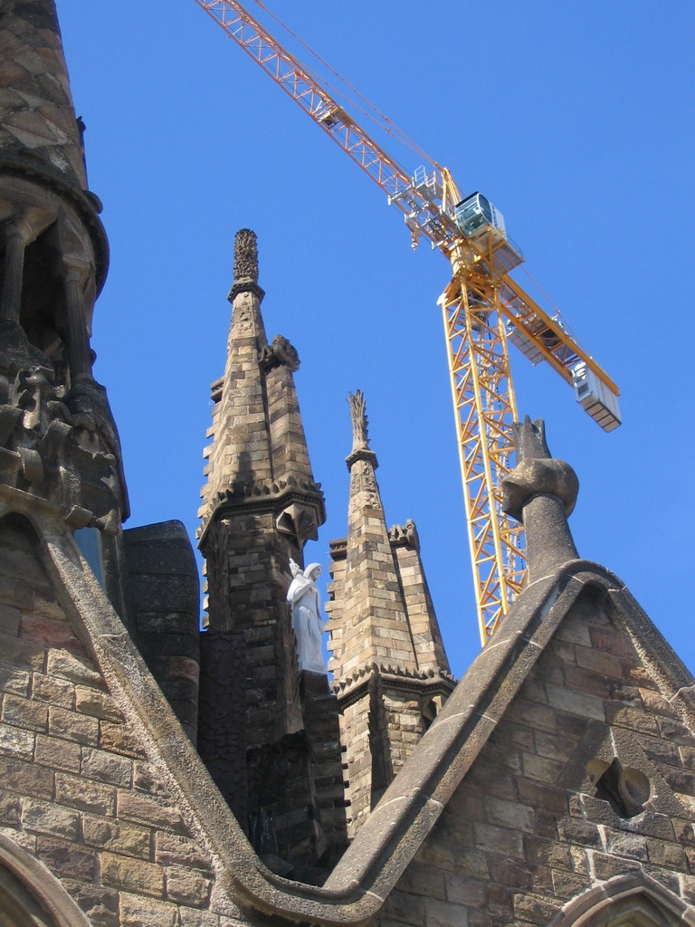 Rooftop towers of the Sagrada Família church