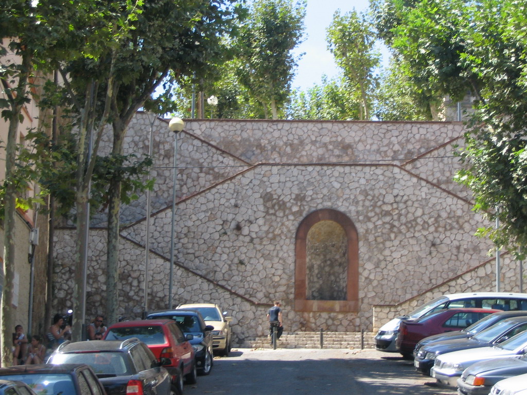 Staircase at the Rambla de Mercedes street