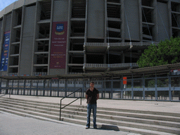 Tim at the Camp Nou stadium
