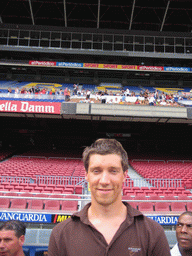 Tim in the Camp Nou stadium