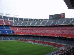 Inside the Camp Nou stadium