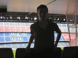 Tim in the Camp Nou stadium