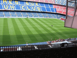 Inside the Camp Nou stadium