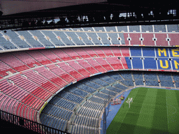 Inside the Camp Nou stadium