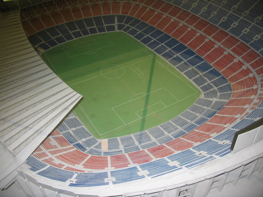 Scale model of the Camp Nou stadium