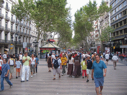 The La Rambla street