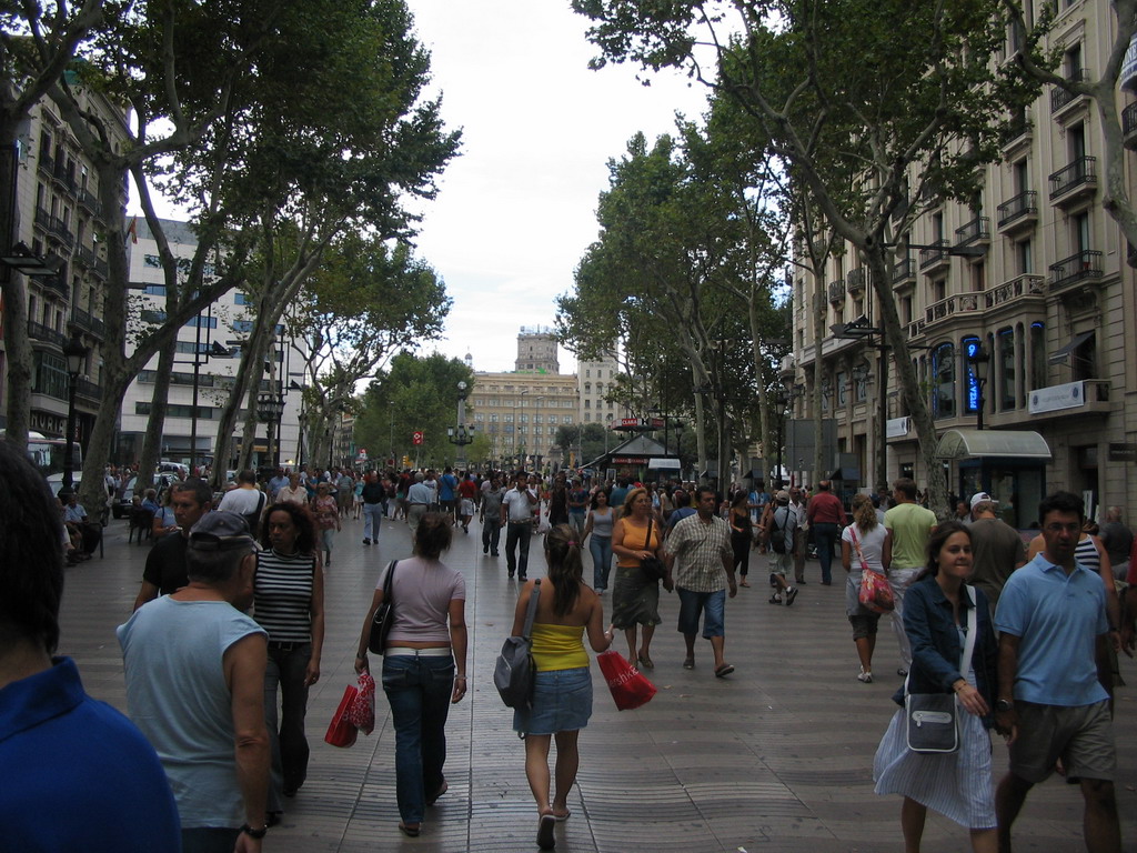 The La Rambla street