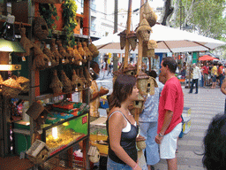 Miaomiao at a pet shop at the La Rambla street