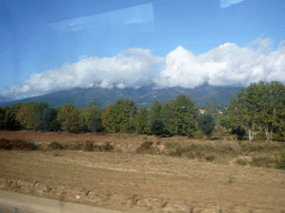 View from the bus on the way from Barcelona Girona Airport to the Estació del Nord bus station