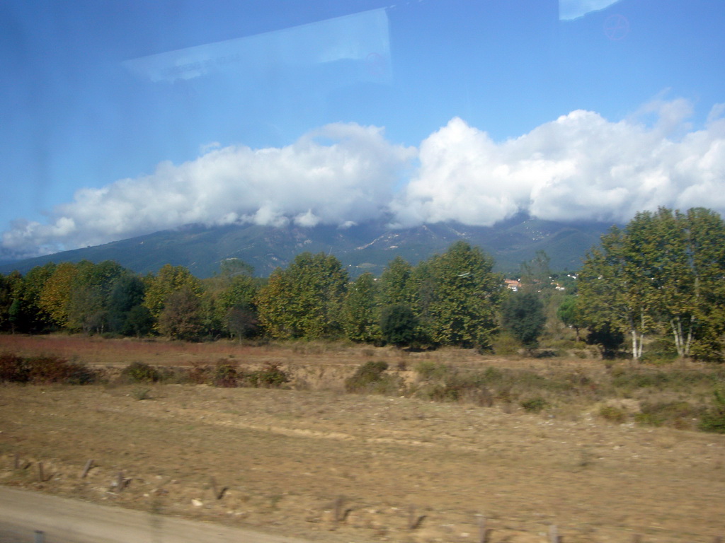 View from the bus on the way from Barcelona Girona Airport to the Estació del Nord bus station