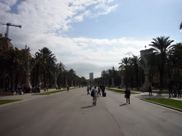 The Passeig de Lluís Companys promenade