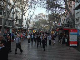 The La Rambla street