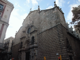 Front of the Church of Our Lady of Bethlehem at the Carrer del Carme street
