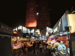 Market stalls in the Mercat de Sant Josep de la Boqueria market