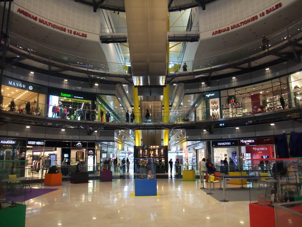 Interior of the Las Arenas shopping mall