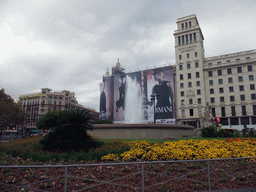 Fountain at the Plaça de Catalunya square