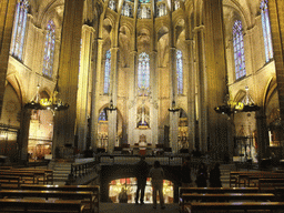 Apse, altar and the crypt with the tomb of Santa Eulalia, in the Cathedral of Santa Eulalia