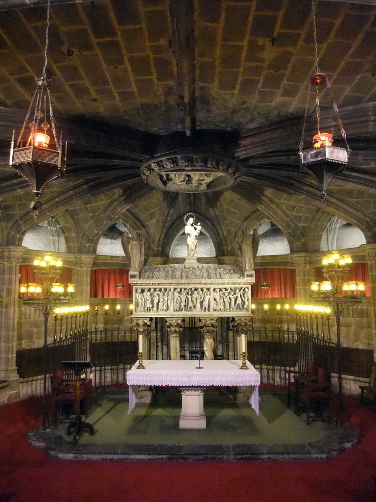 Crypt with the tomb of Santa Eulalia, in the Cathedral of Santa Eulalia