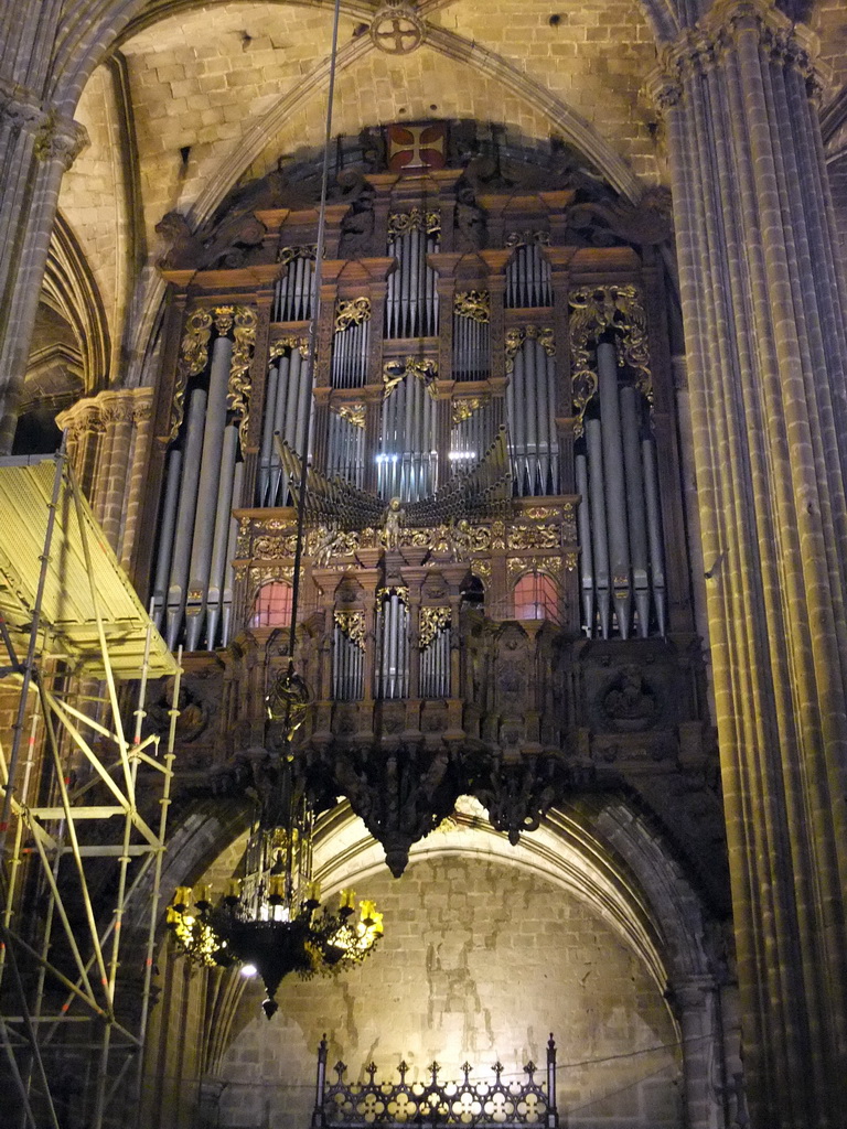 The organ of the Cathedral of Santa Eulalia