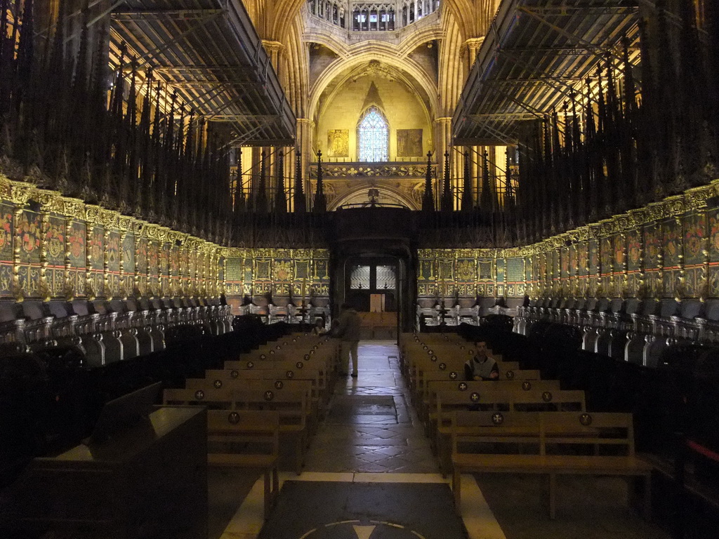 Choir, nave and front side of the Cathedral of Santa Eulalia