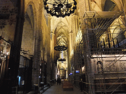 Chandeleers at the northeast nave of the Cathedral of Santa Eulalia