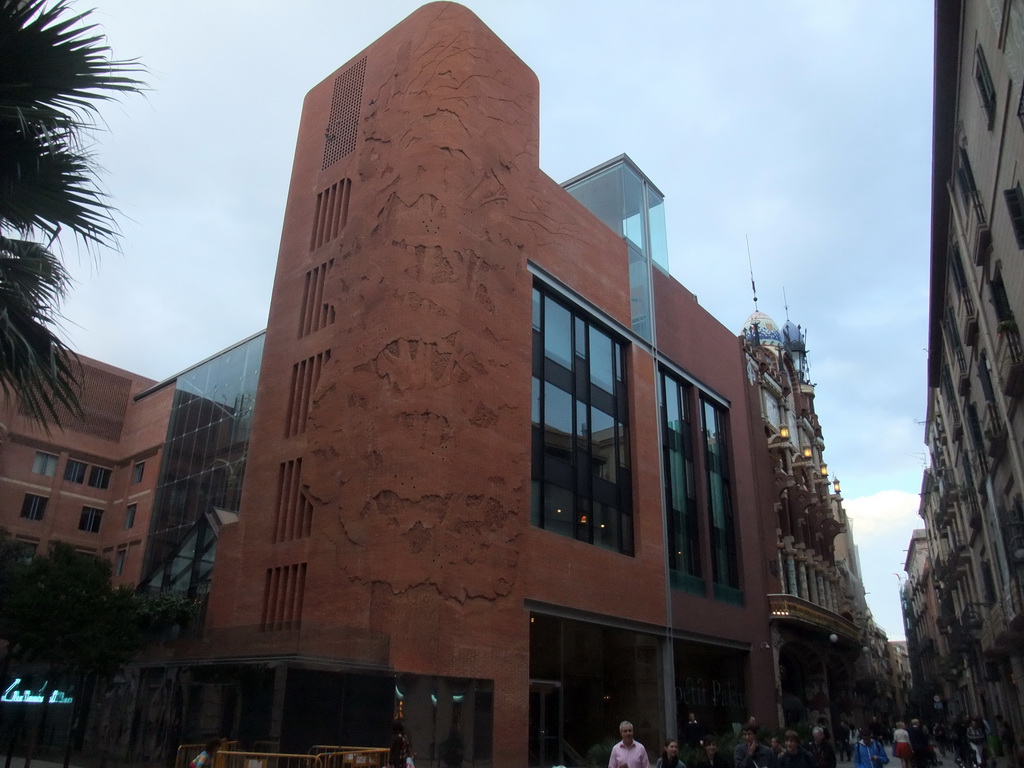 Left front of the Palau de la Música Catalana concert hall