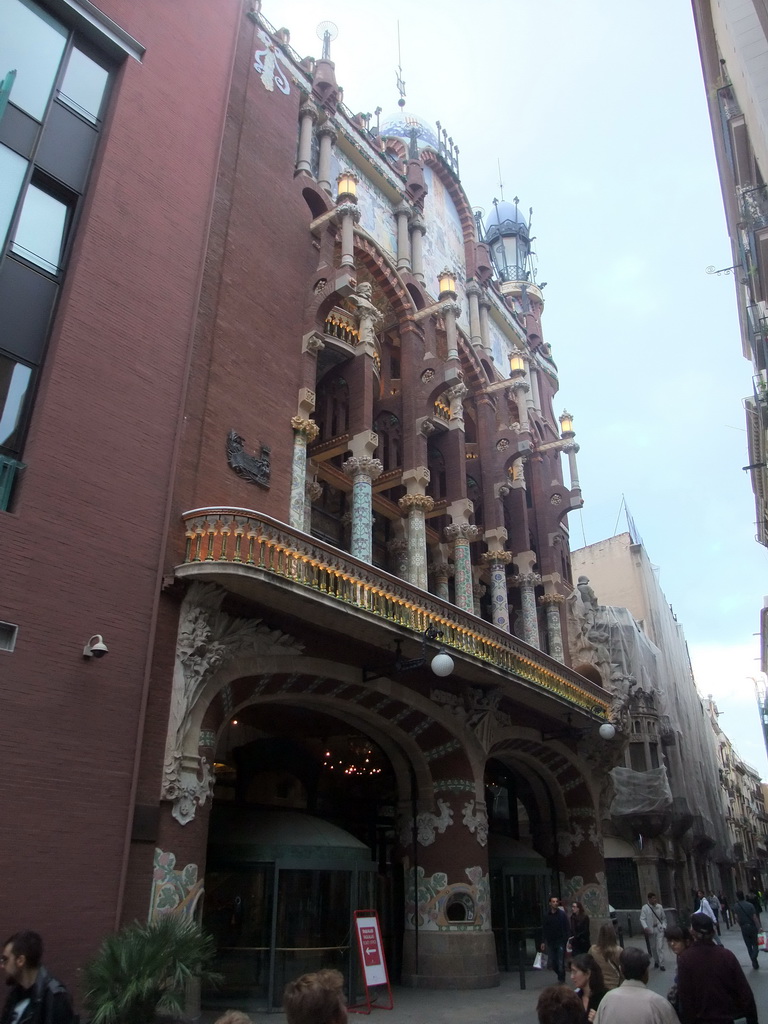 Front of the Palau de la Música Catalana concert hall