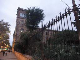 The historic building of the University of Barcelona at the Gran Via de les Corts Catalanes street