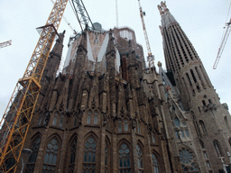 Left side of the Sagrada Família church