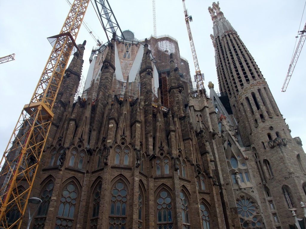 Left side of the Sagrada Família church