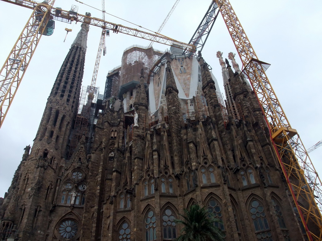 Left side of the Sagrada Família church