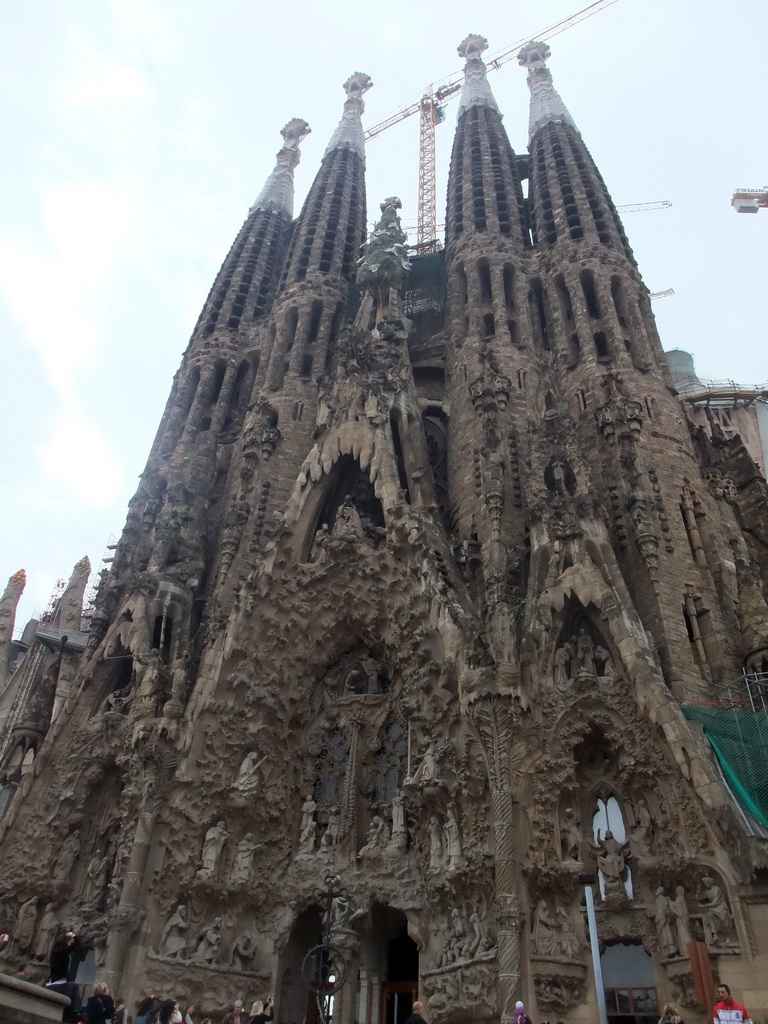 Back side of the Sagrada Família church