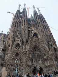 Back side of the Sagrada Família church