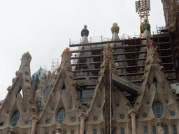 Back right side of the Sagrada Família church