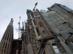 Right side of the Sagrada Família church