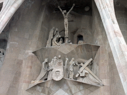 The Passion Facade at the front of the Sagrada Família church