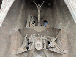 The Passion Facade at the front of the Sagrada Família church