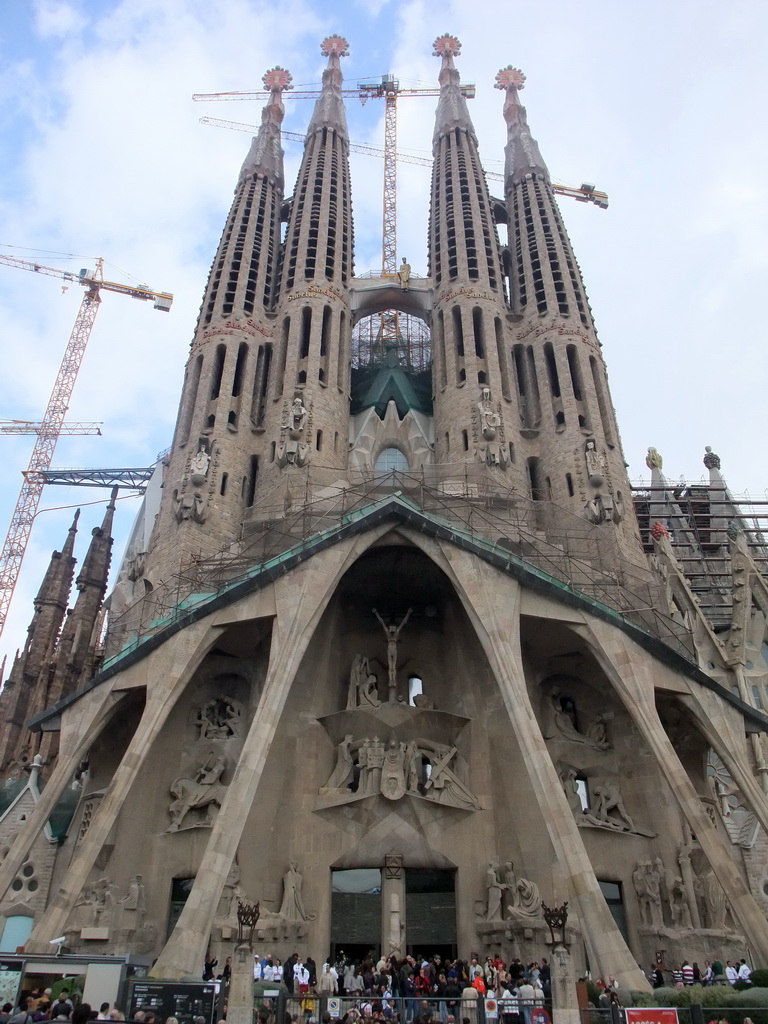 Front of the Sagrada Família church