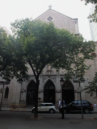 Front of the Sant Ramon Church at the Rambla de Catalunya