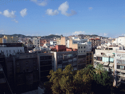 View from the roof of the La Pedrera building on the region to the north