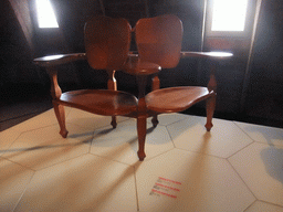 Small sofa from the Casa Batlló building, at the top floor of the La Pedrera building