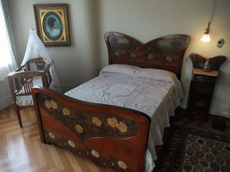 Master bedroom at the apartment floor of the La Pedrera building